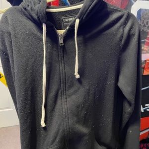express black zip up jacket